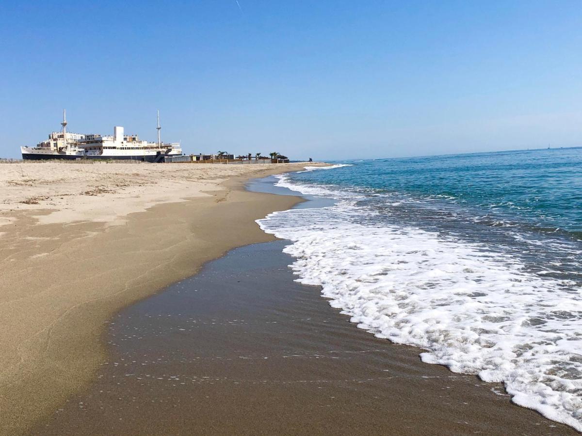 Barcaresa-Villa Sur Le Sable Vue Mer Panoramique Piscine Clim Wifi Le Barcarès エクステリア 写真
