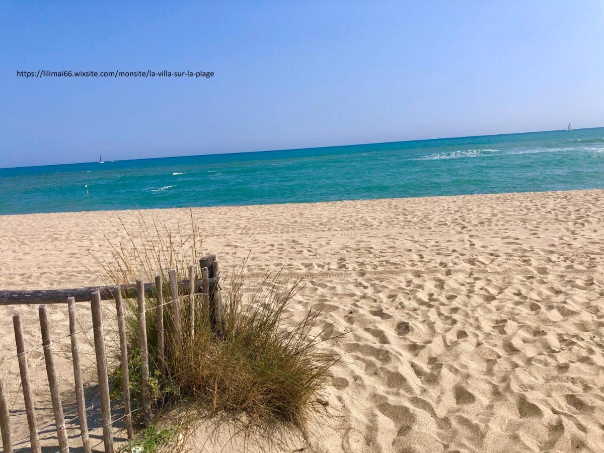 Barcaresa-Villa Sur Le Sable Vue Mer Panoramique Piscine Clim Wifi Le Barcarès エクステリア 写真